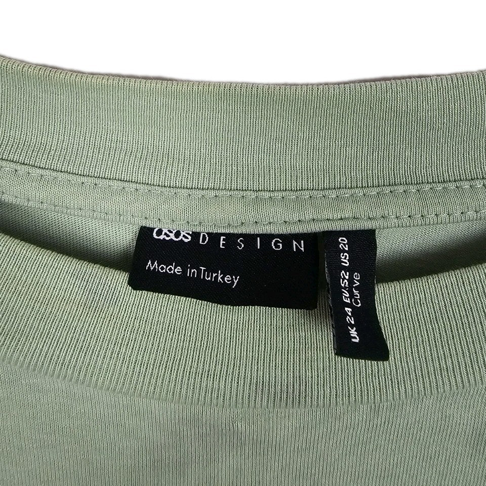 EK10835 Herren T-Shirt von Asos Design, Grün, Gr. 521