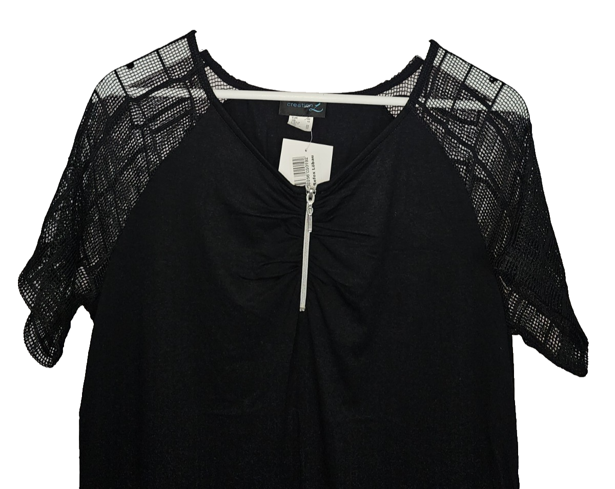 EK8394 Damen Bluse von Creation, Schwarz, Gr. 421