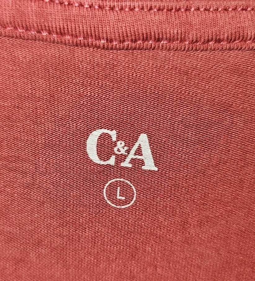 EK8791 Damen Langarmshirt von C&A, rot, Gr.L1