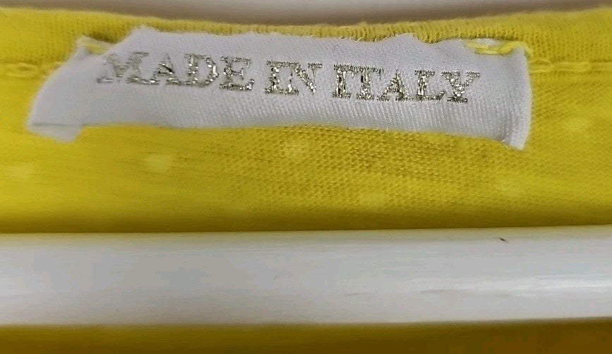EK9139 Damentshirt Made In Italy Gr.M Gelb1