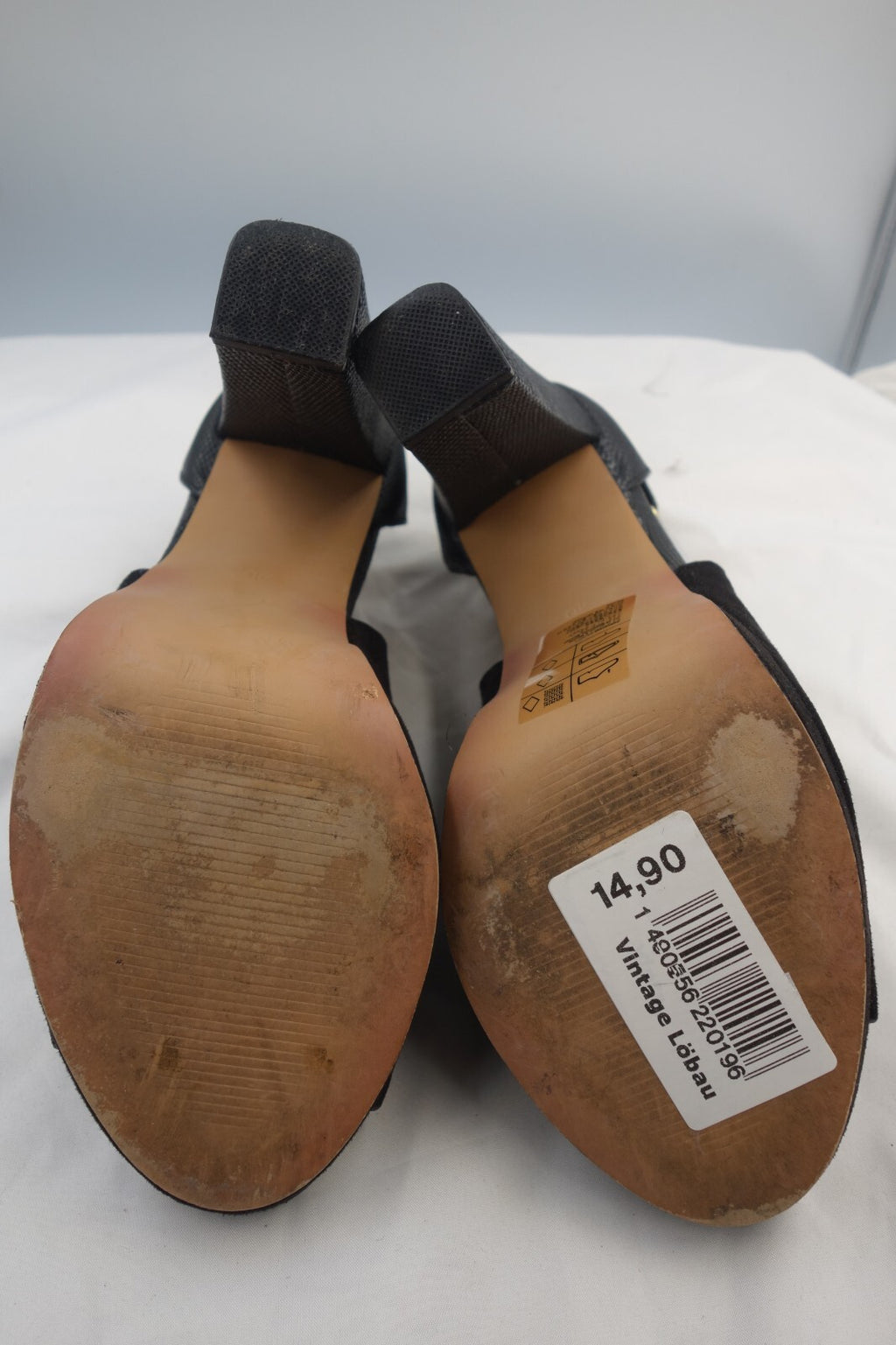 ES0032 Damen Sandalen von H&M, schwarz, Gr. 404