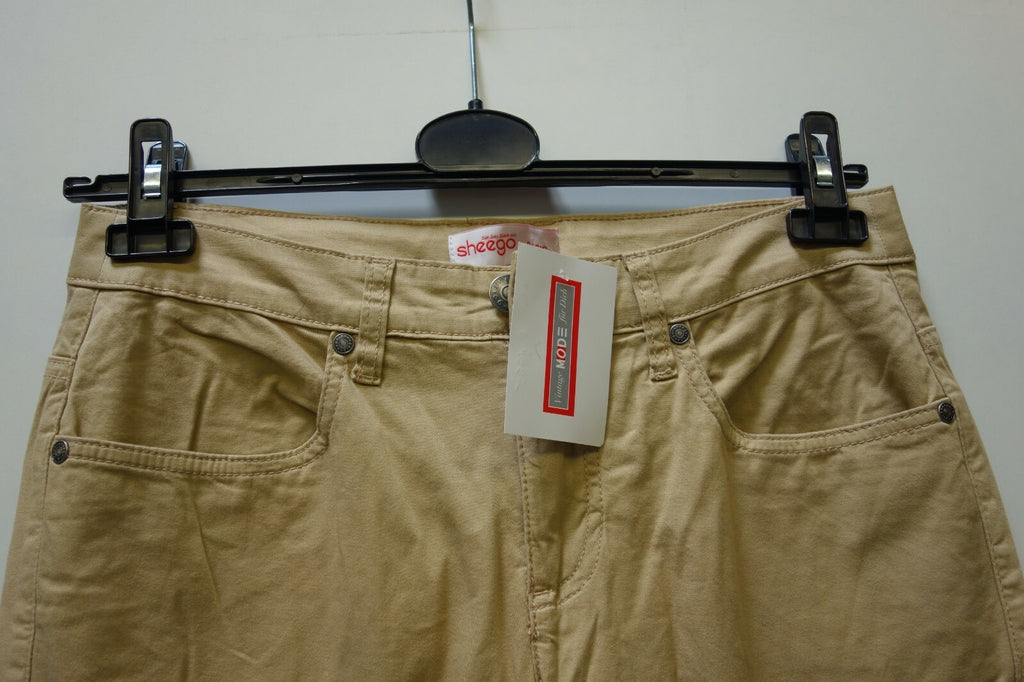 EK1665 Damen Hose von Sheego, Gr. 40, beige1