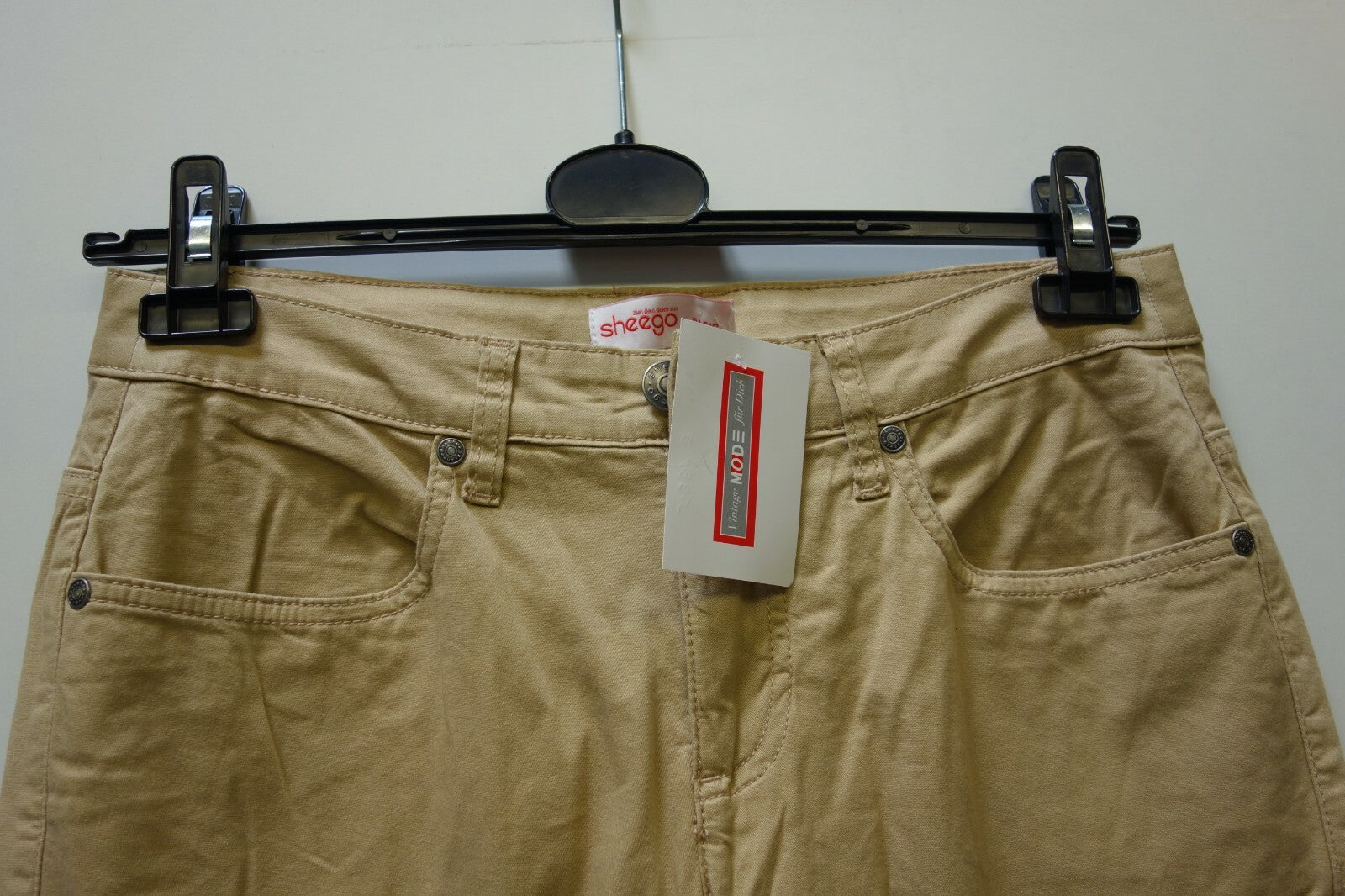 EK1665 Damen Hose von Sheego, Gr. 40, beige1