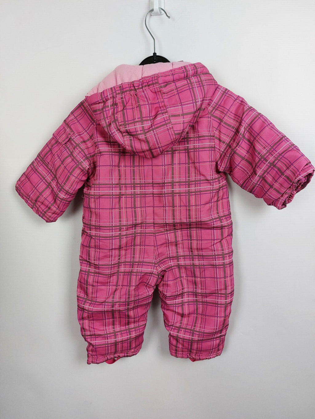 EK4493 Mädchen Schneeanzug, pink, kariert, Gr. 743