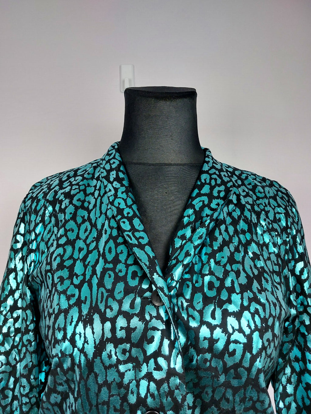 EK3587 Damen Blazer von Julia Kontex, metallic blau, Gr.46 (nach Größentabelle)1