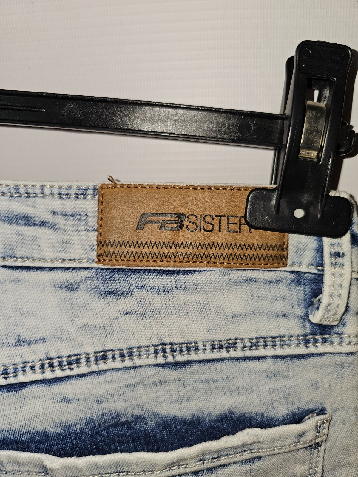 EK1238 Damen Shorts von FBsister, Weiß/blau, Gr.xs3