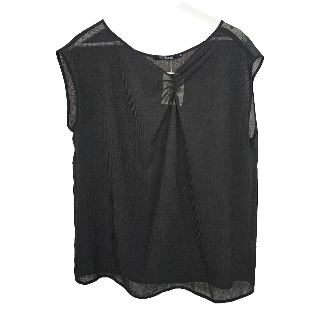 EK8395 Damen Bluse von Votremode, Schwarz, Gr. 440