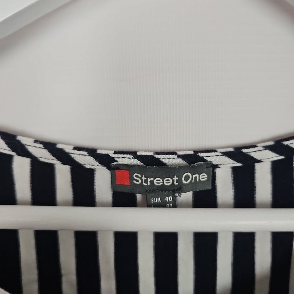 EK6693 Damen Top von Street One,schwarz/weiß, Gr.402