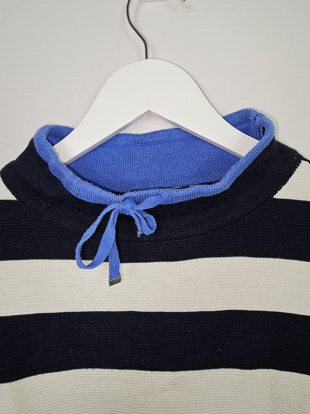 EK0985 Damen Pullover von Rabe, blau-weiß, Gr.362
