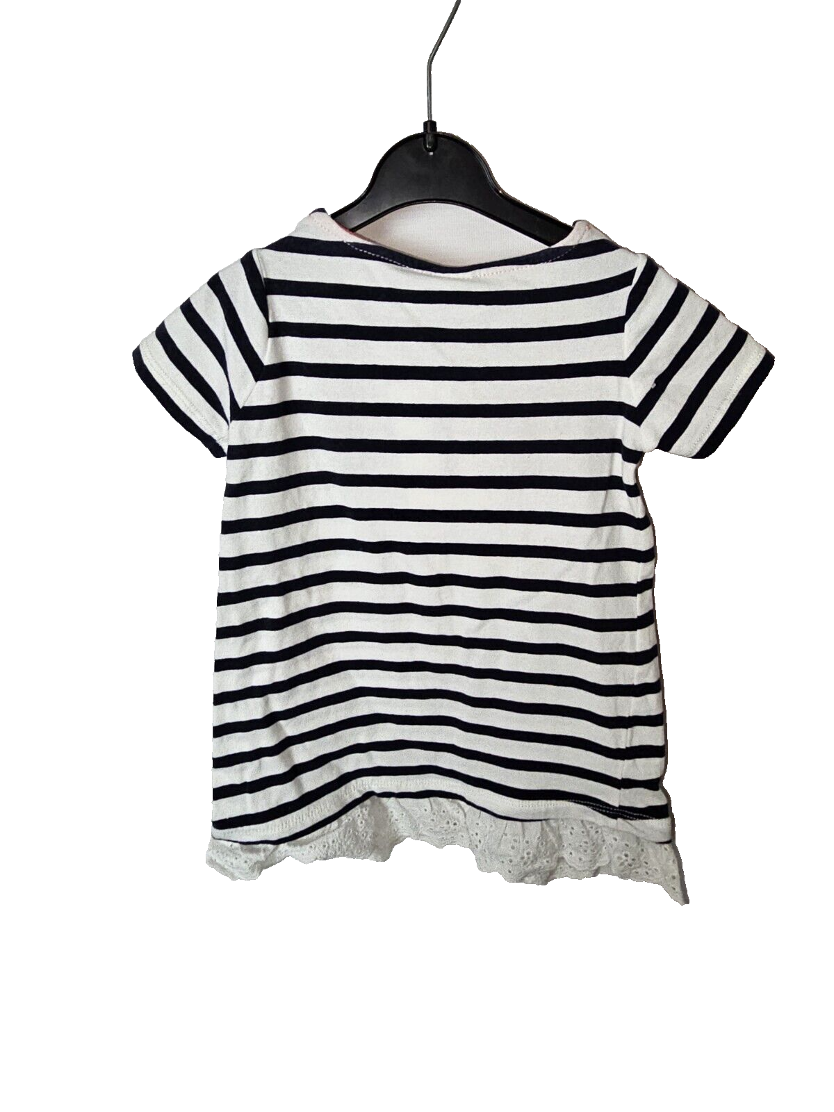 EK3114 mädchen Tshirtkleid von H&M, Weiß, Gr.802