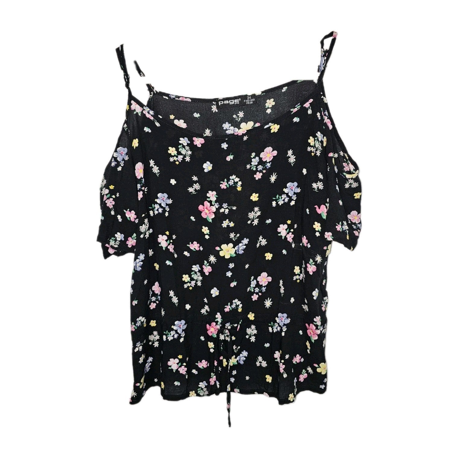 Damen Blusenoberteil von PageOne, Schwarz, Gr. 340
