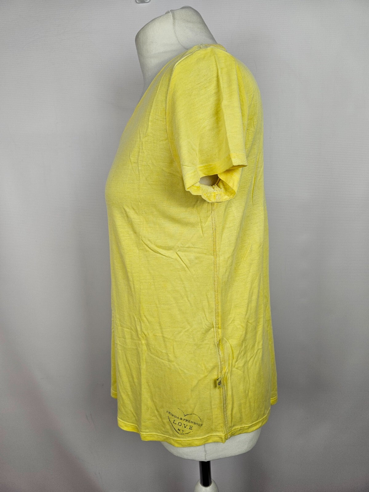 EK5361 Gelbes T-Shirt von Frieda&Freddies für Damen, Gr. 363