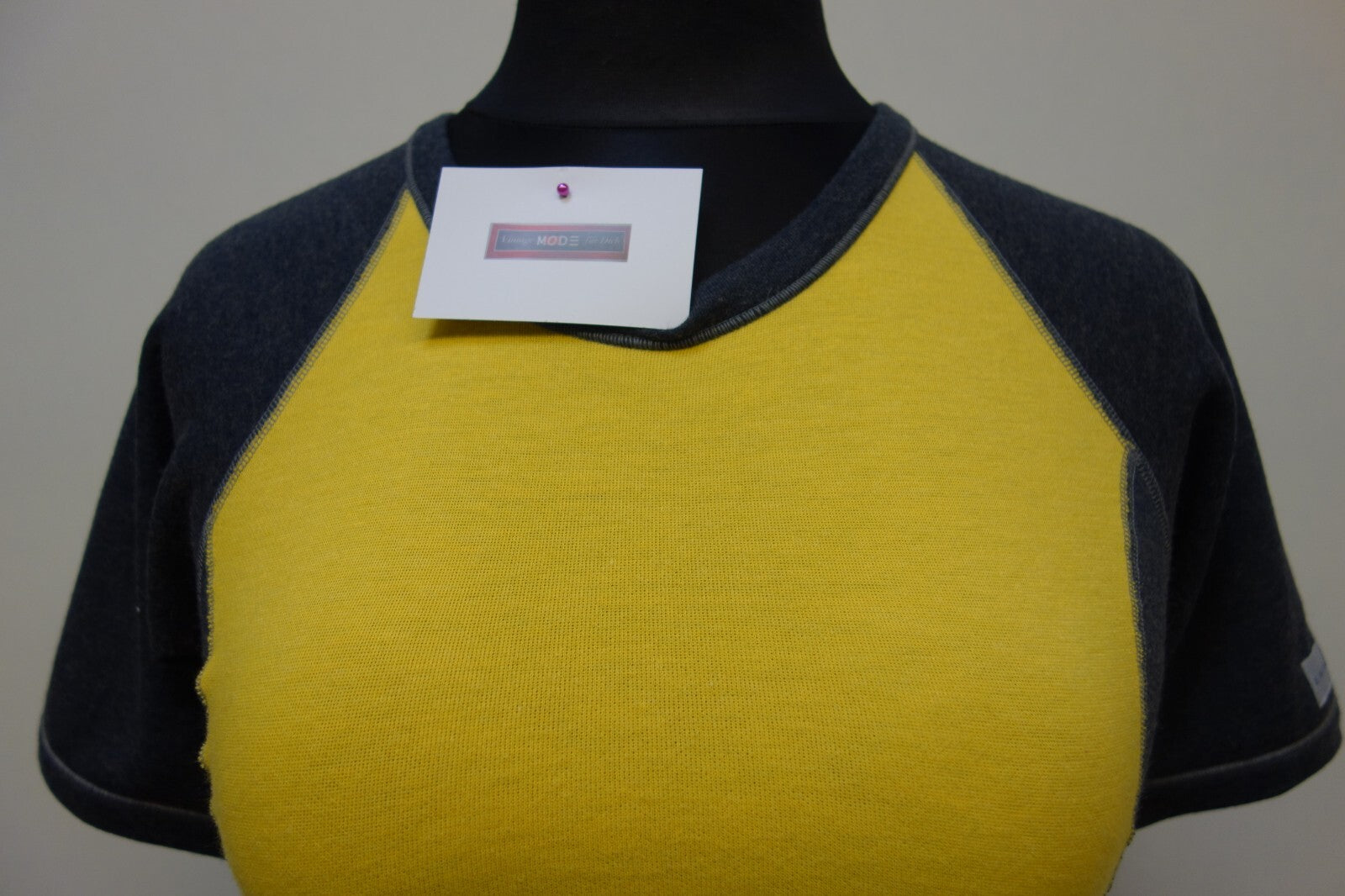 EK3245 Damen Shirt von EnigMatix, grau/gelb, gr. S1