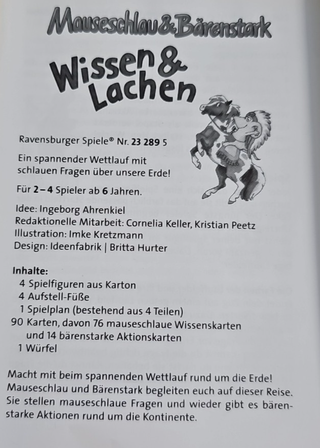 EB2581 Ravensburger Wissen & Lachen - Unsere Erde Quizspiel / Vollständig2