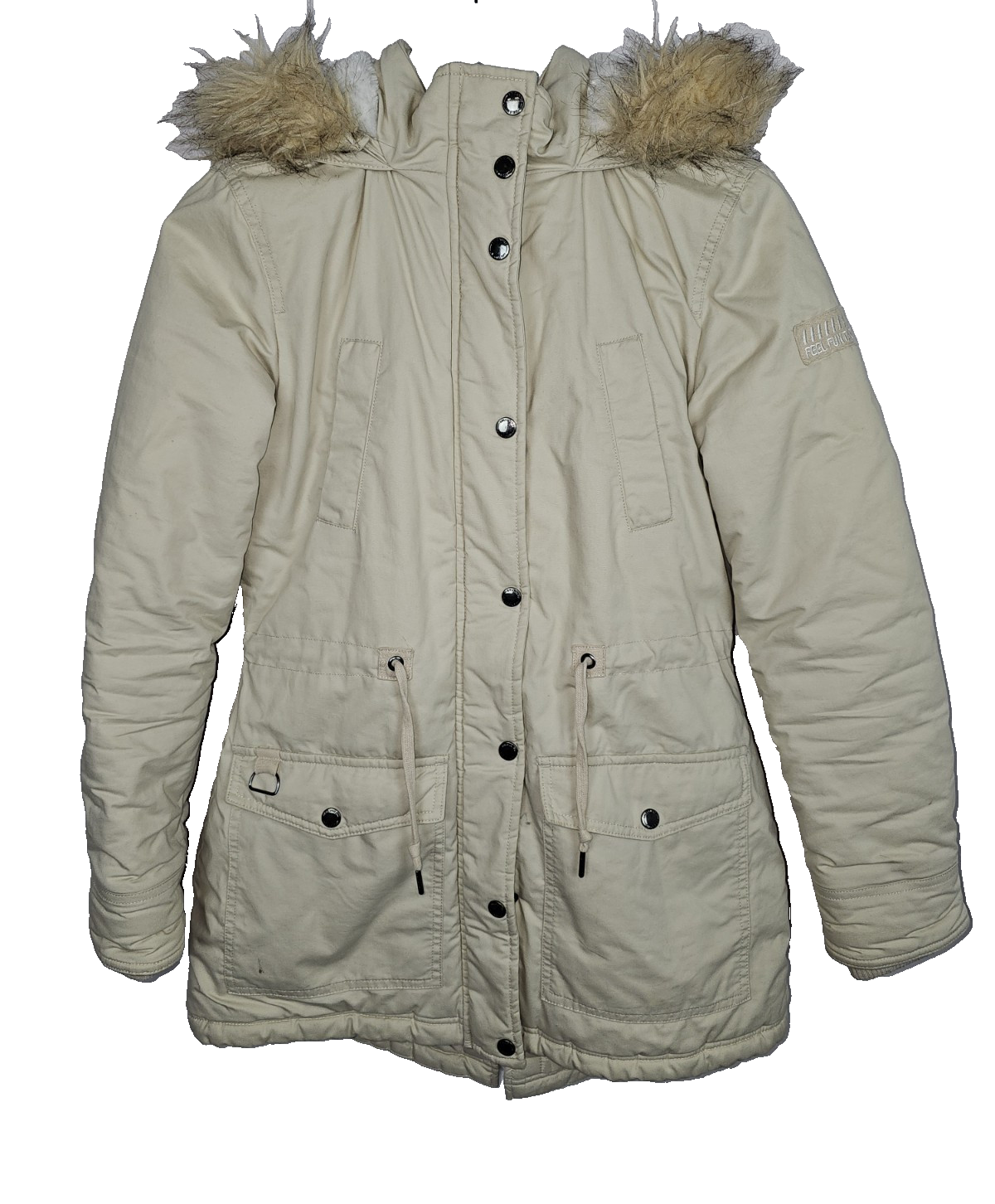 EK7060 Mädchen Jacke von Girls United, beige, Gr.158-164 0