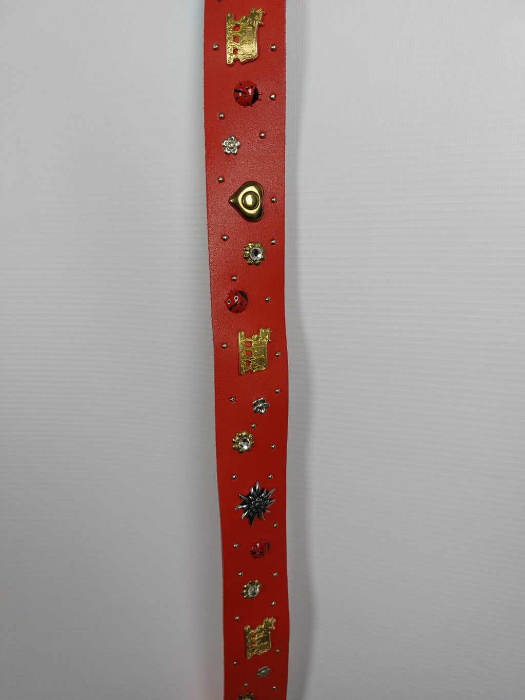 EK4667 Damen Gürtel, rot echt Leder2