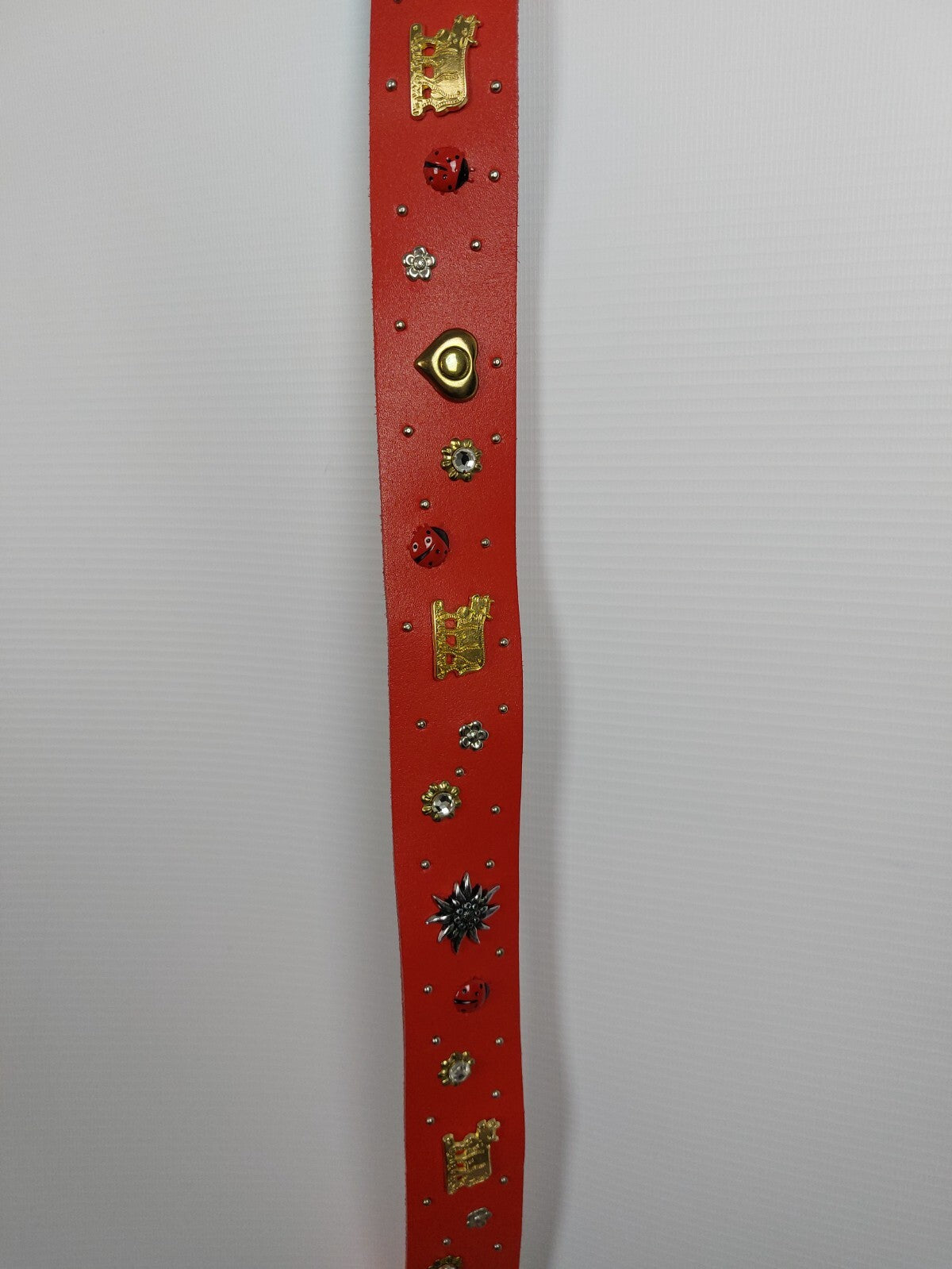 EK4667 Damen Gürtel, rot echt Leder2