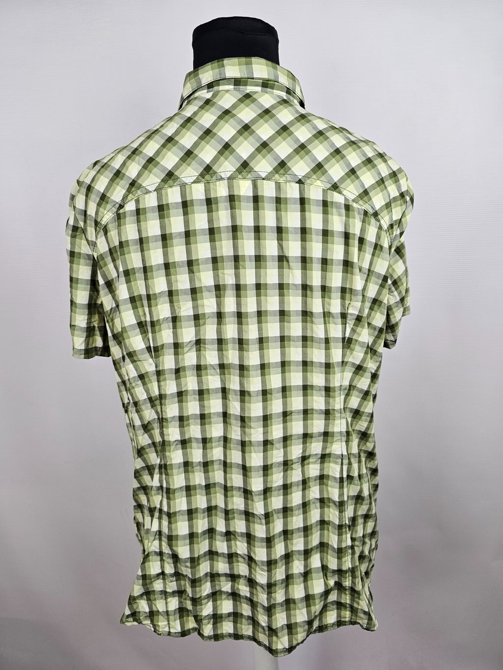 EK5488 Damen Bluse von Vaude, grün kariert, Gr. 486