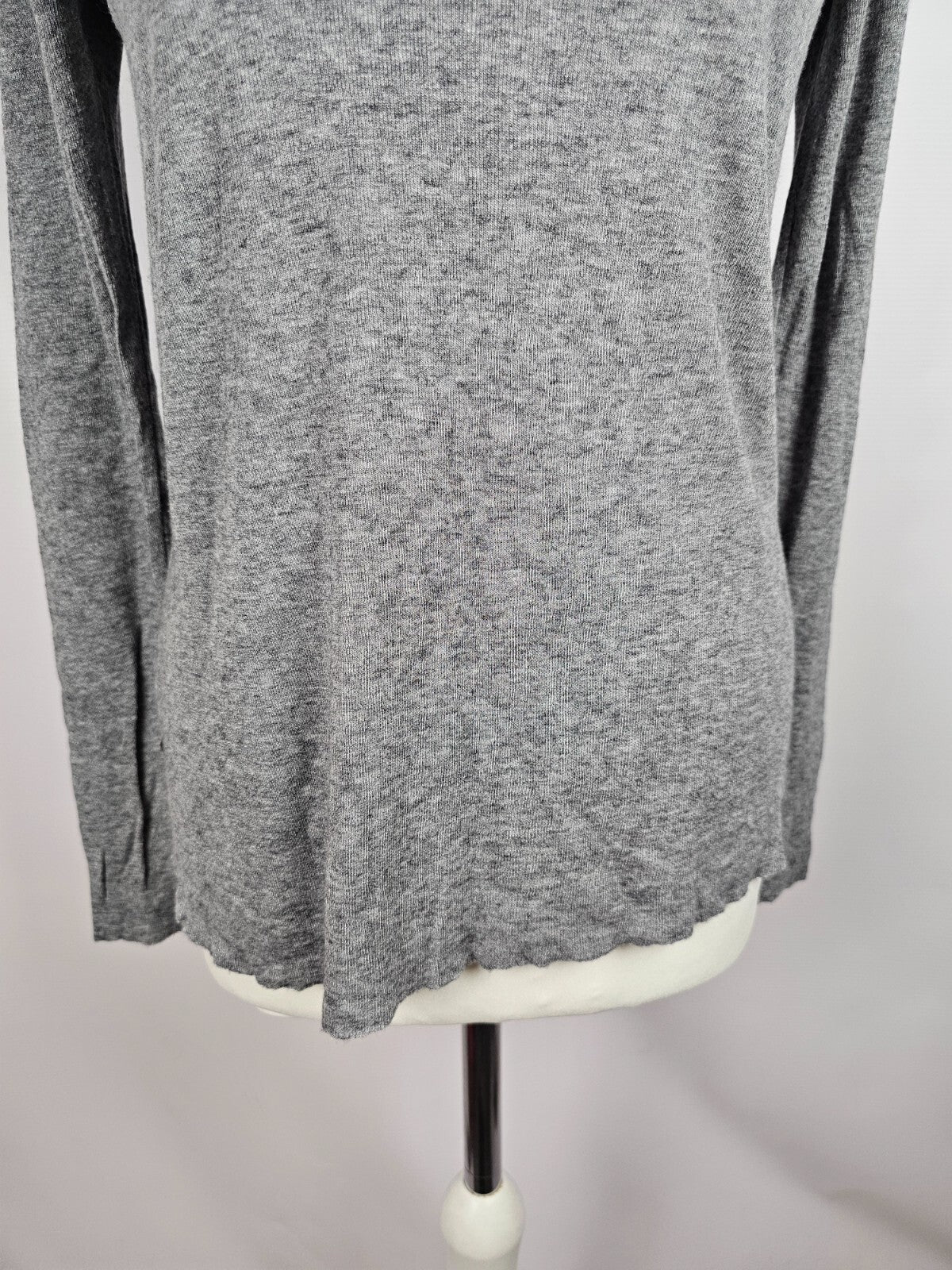 EK5650 Damen Langarmshirt von edc, grau, Gr. L2