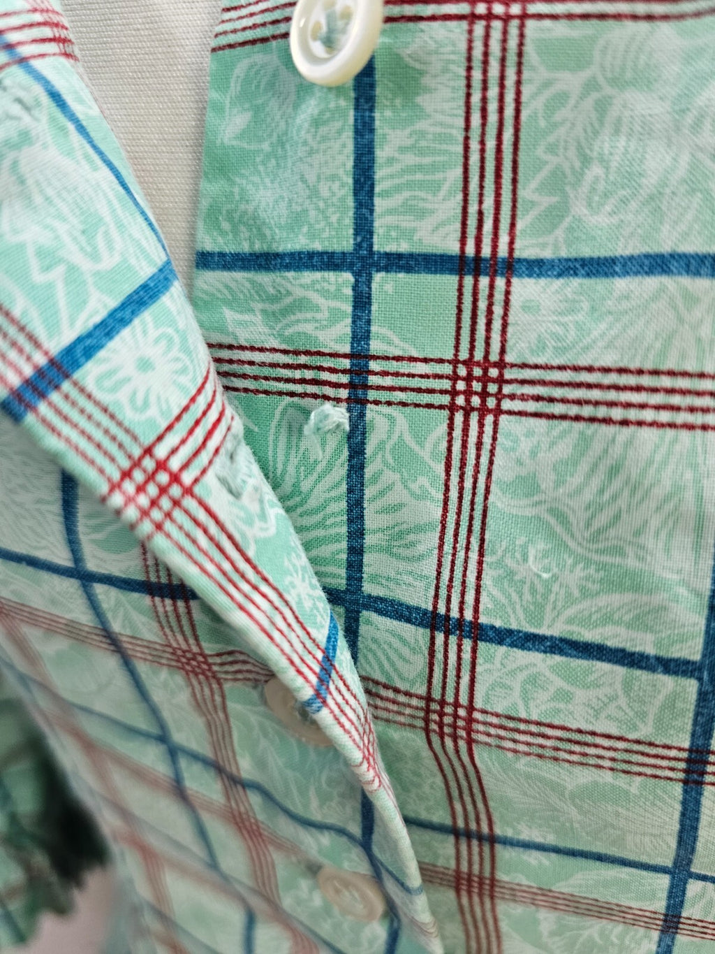 EK1569 Damen Dirndl, mintgrün, kariert, Gr. M10