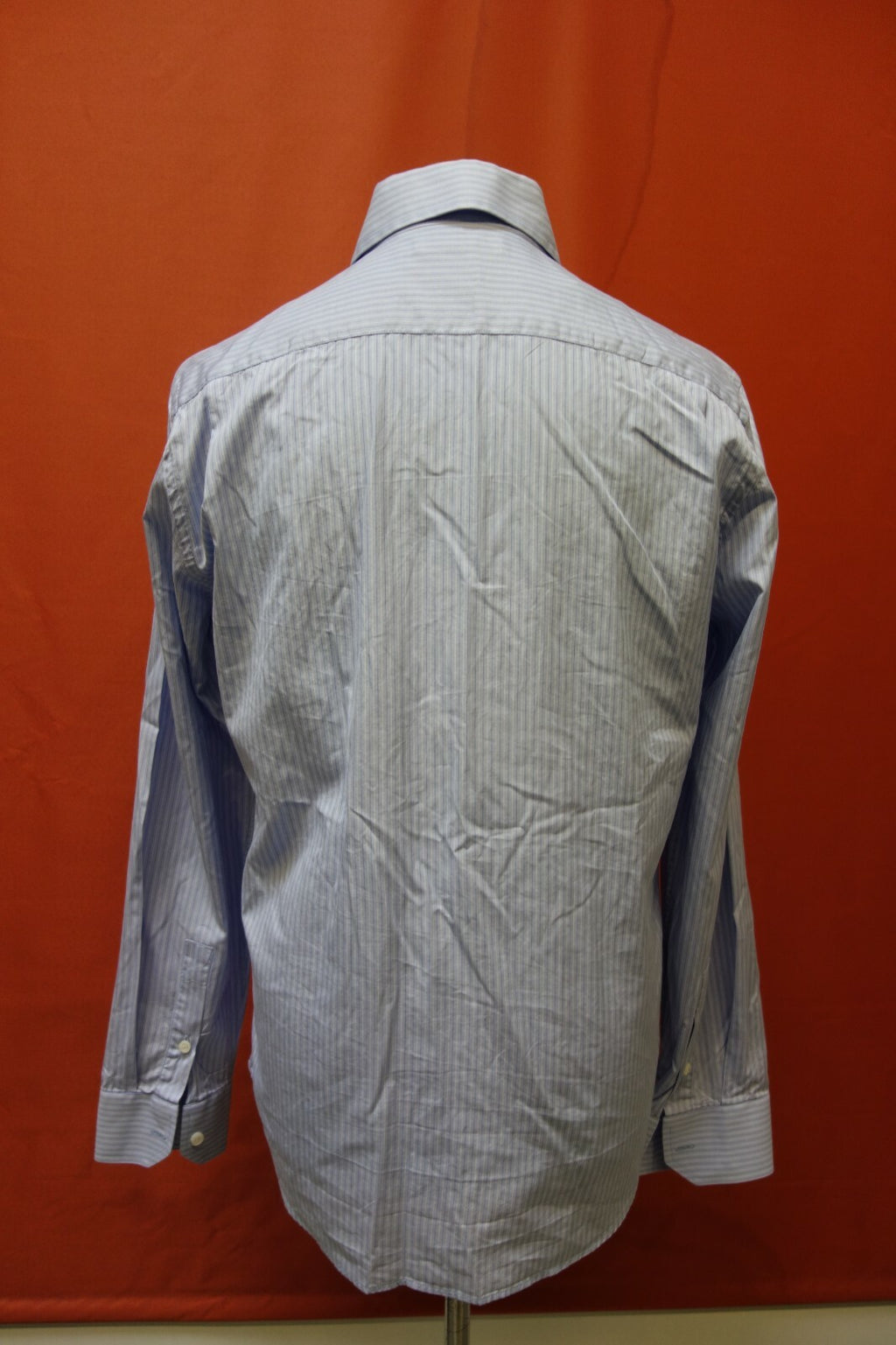 EK0244 Herren Hemd von Stefanel, blau, gestreift, L3