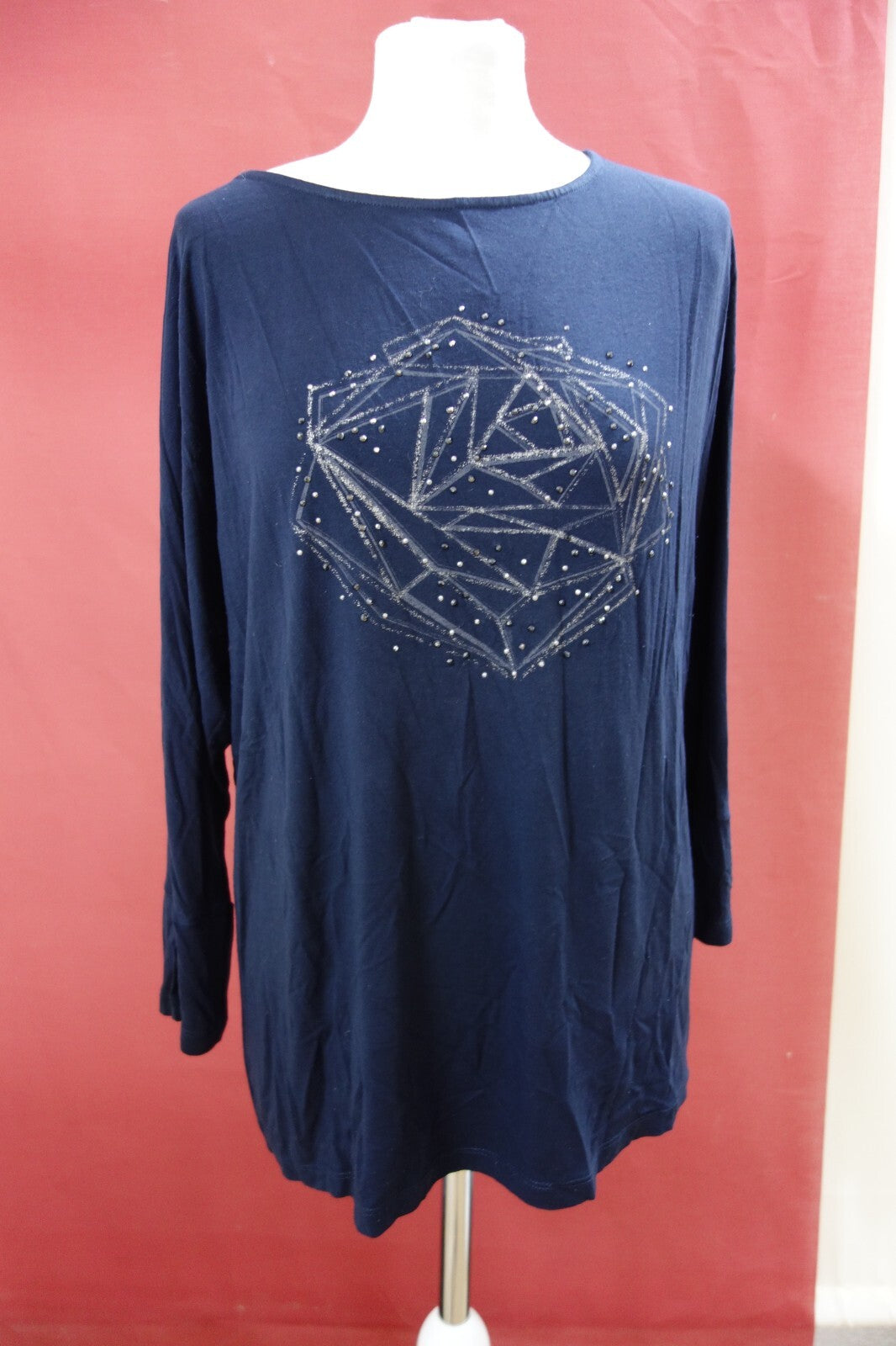 EK1361 Damen Shirt von Gerry Weber, schwarzblau, Gr: XL0