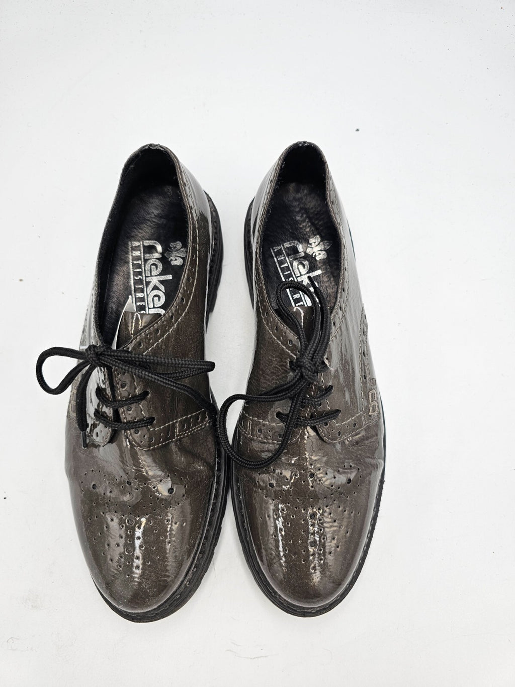 ES0006 Damen Halbschuhe von Rieker, grau, Gr. 381