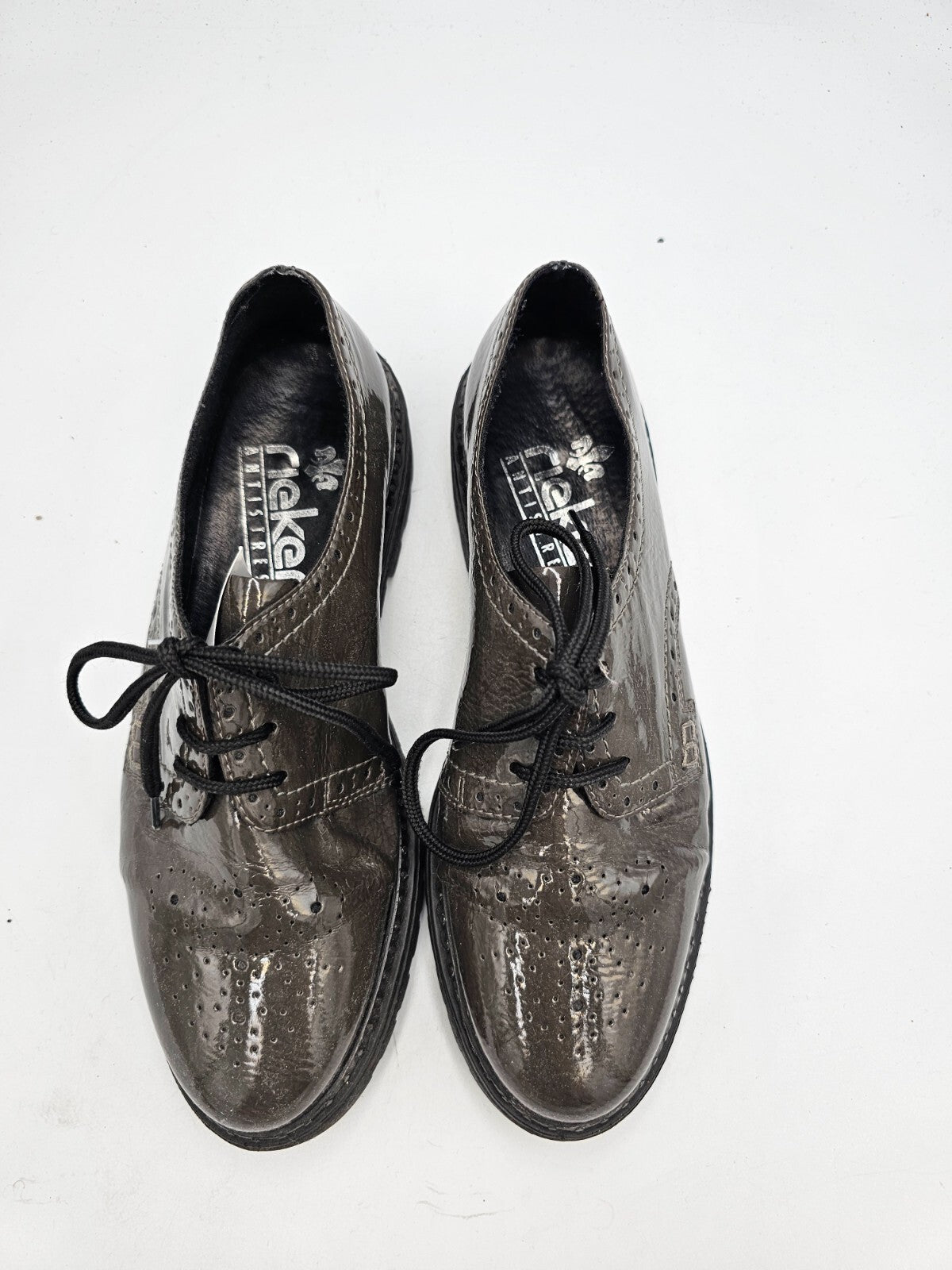 ES0006 Damen Halbschuhe von Rieker, grau, Gr. 381