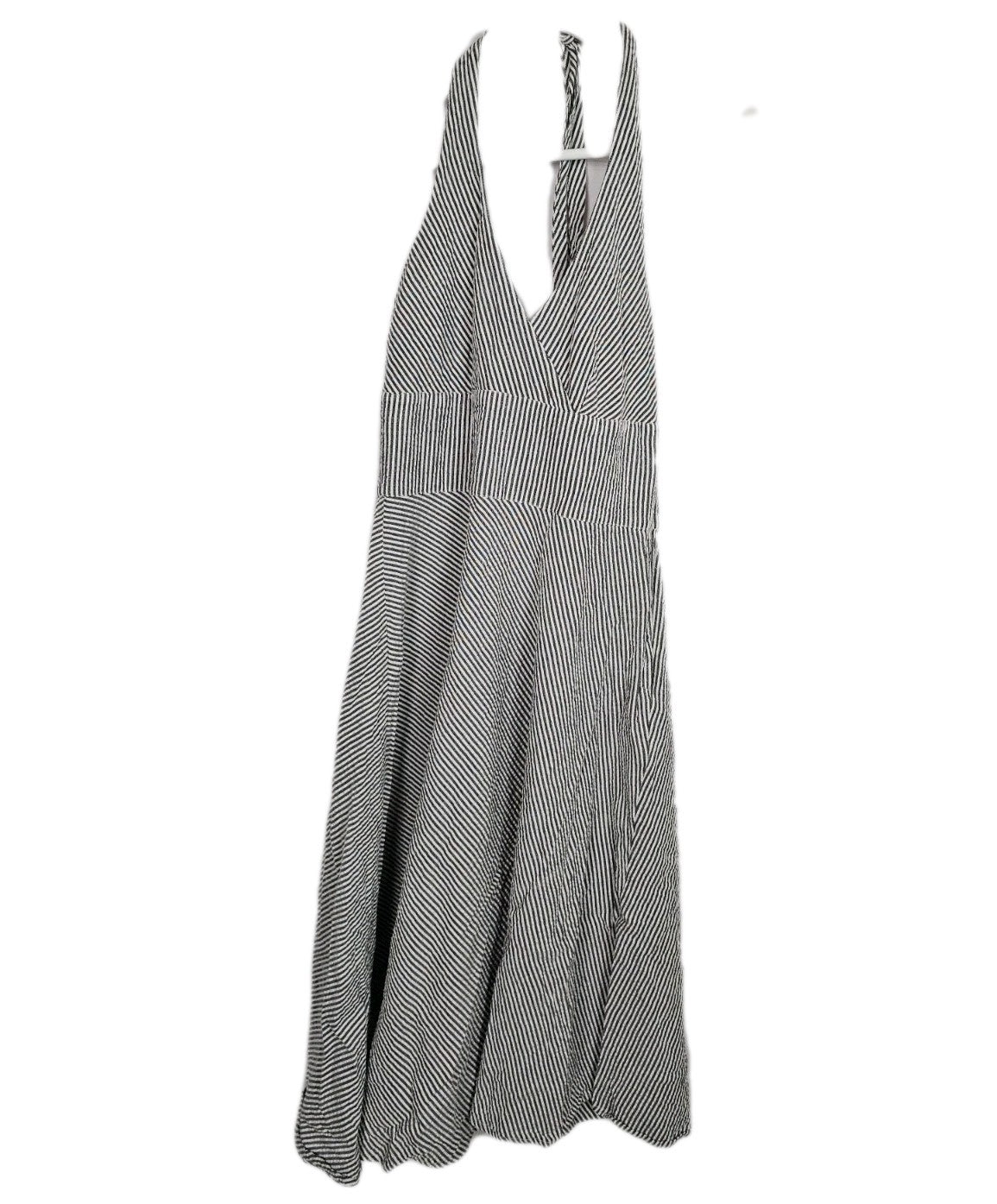 EK9656 Damen Kleid von H&M, grau-weiß, Gr.360