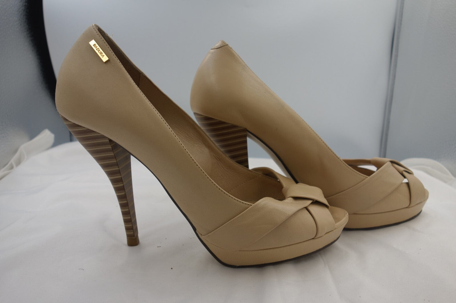 ES0100 Damen Sandalen von Badura, beige, Gr. 33