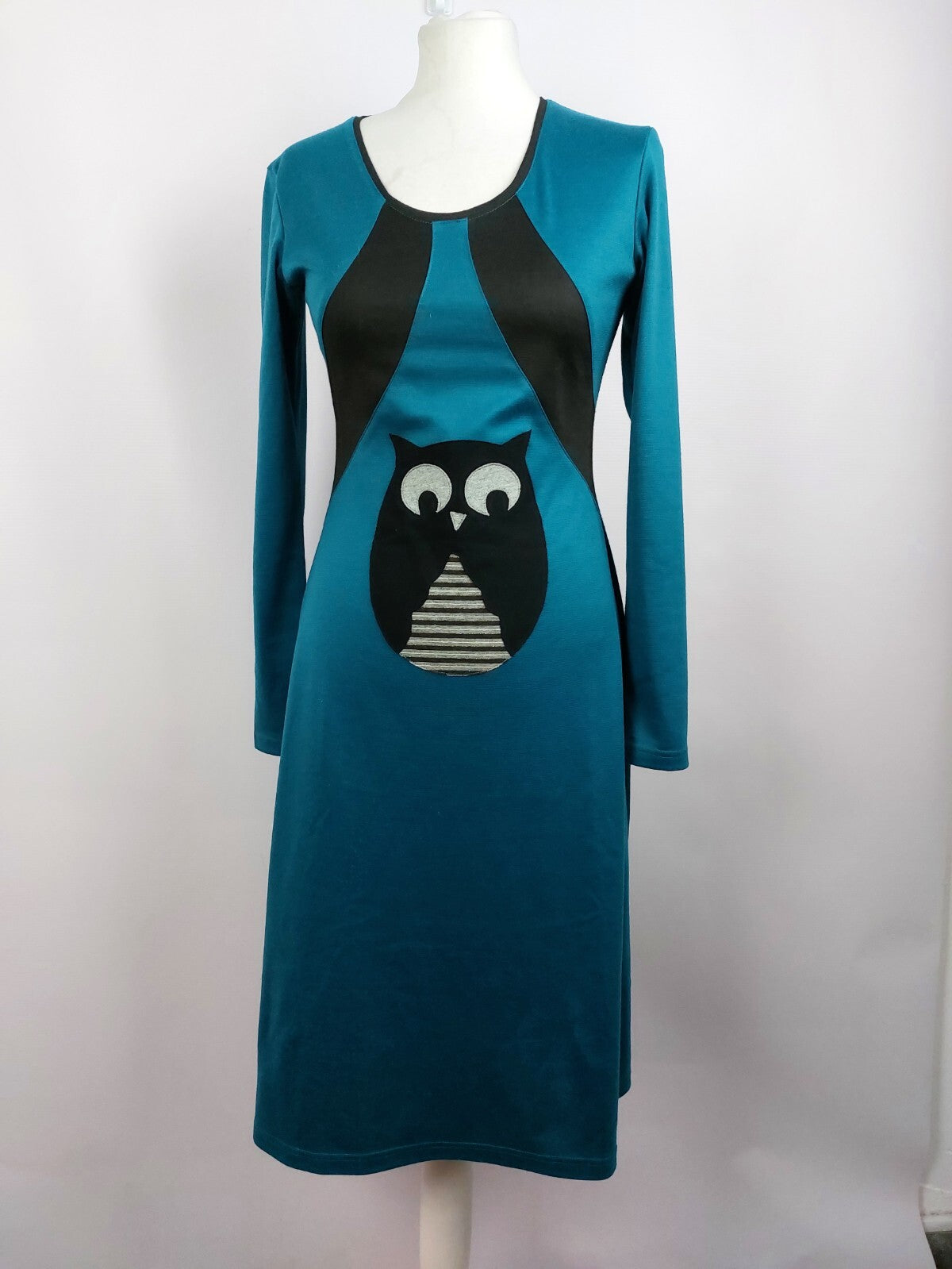 EK4718 Damen Kleid von Eclectick, petrol/schwarz, Gr. L0