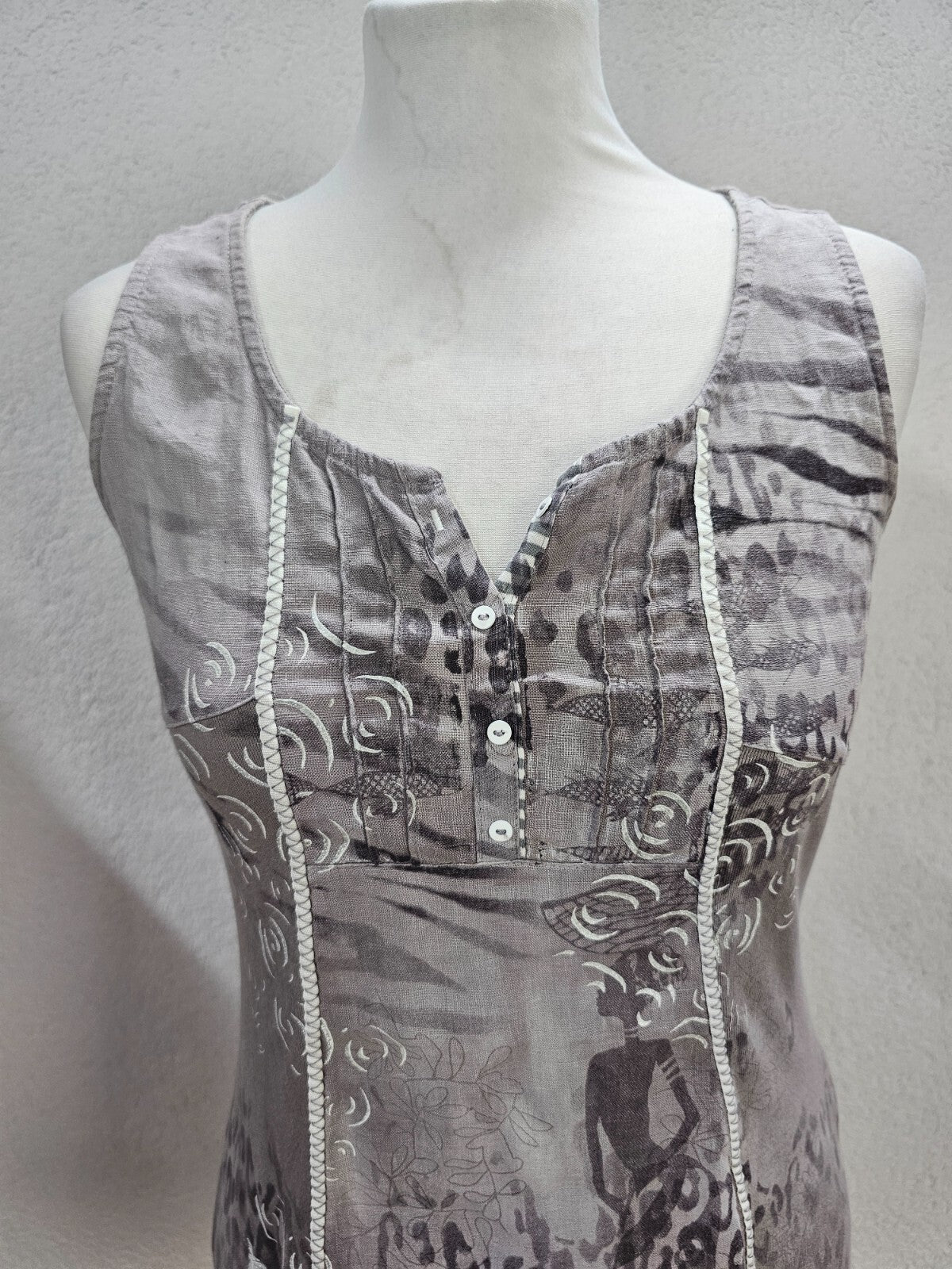 EK6135 Damen Bluse von Kalisson, grau, Gr. S1