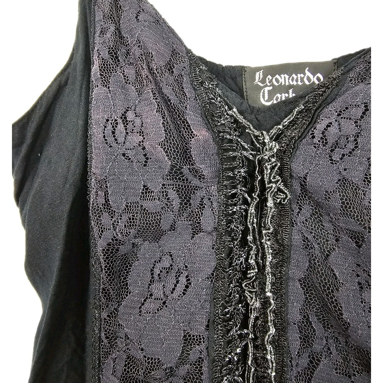 EK10892 Damen Tshirt von Leonardo Carbone, Schwarz, Gr. L/XL1