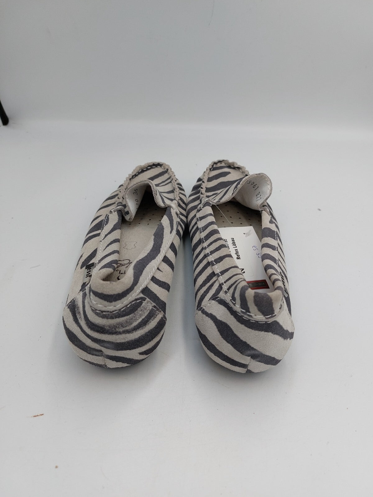 ES0391 Damen Halbschuhe von Caprice, grau, Zebramuster, Gr. 362