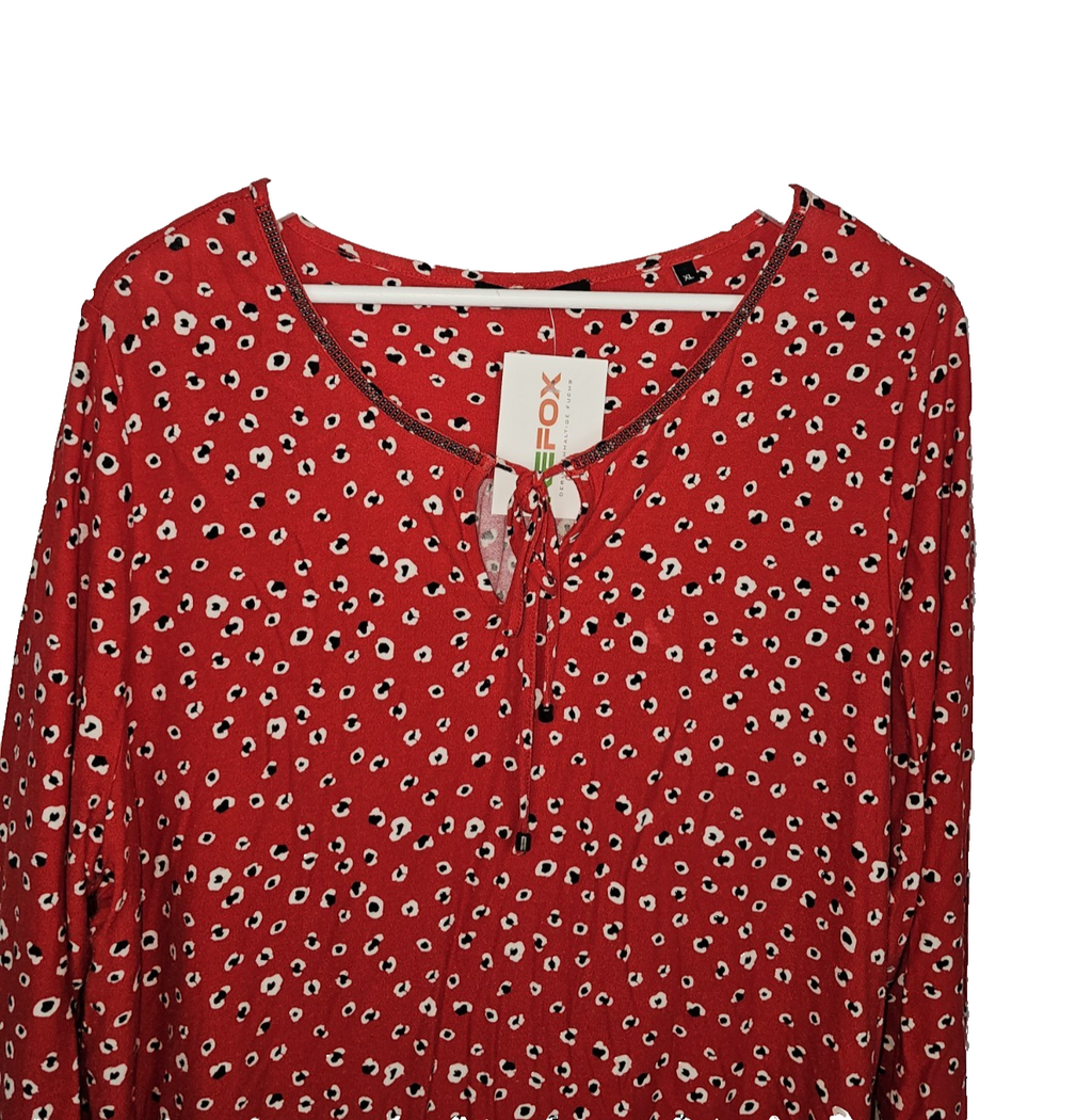 EK7620 Damen Bluse von Bonita, Rot, Gr.XL1
