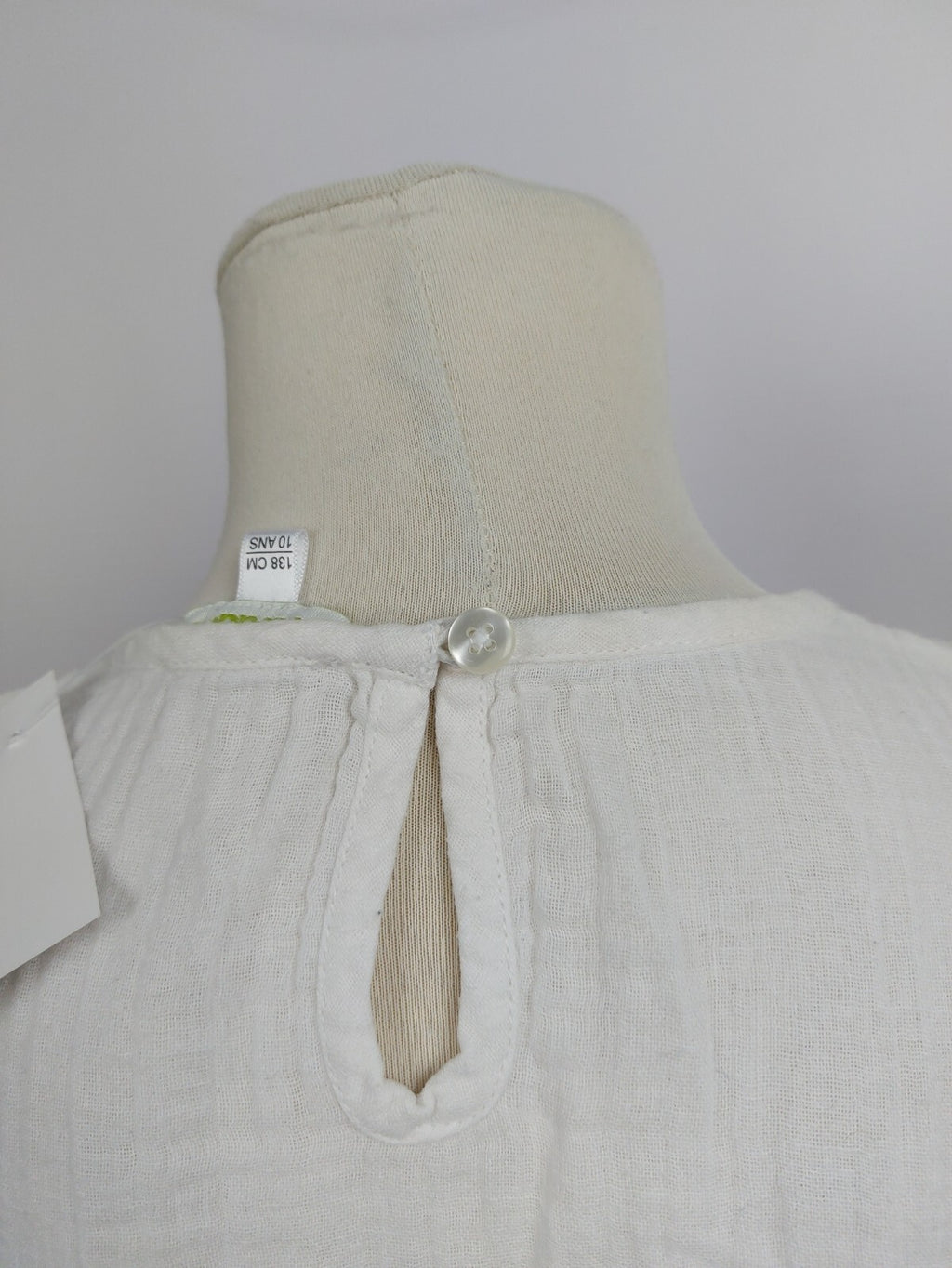EK4549 Mädchen Kleid von Vertbaudet, weiß, Gr.1385