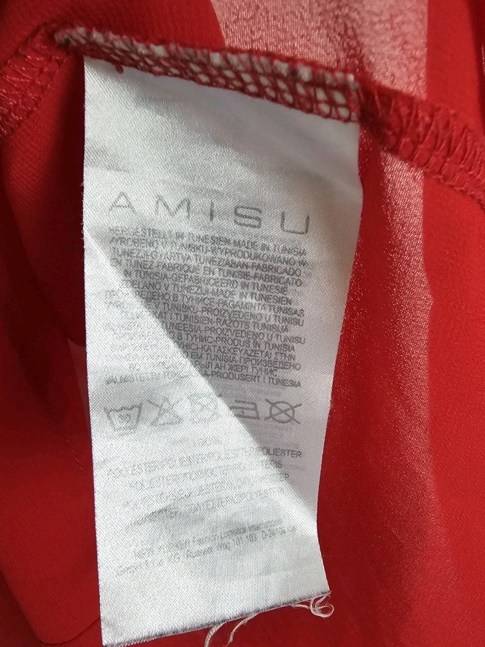 EK9678 Damen Bluse von Amisu, rot, Gr.M2