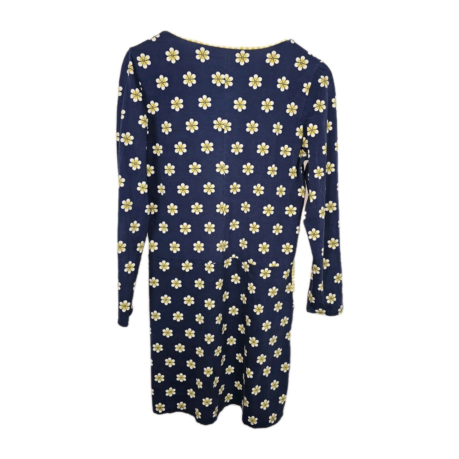EK8148 Damen Kleid, blau-gelb, Gr.L1