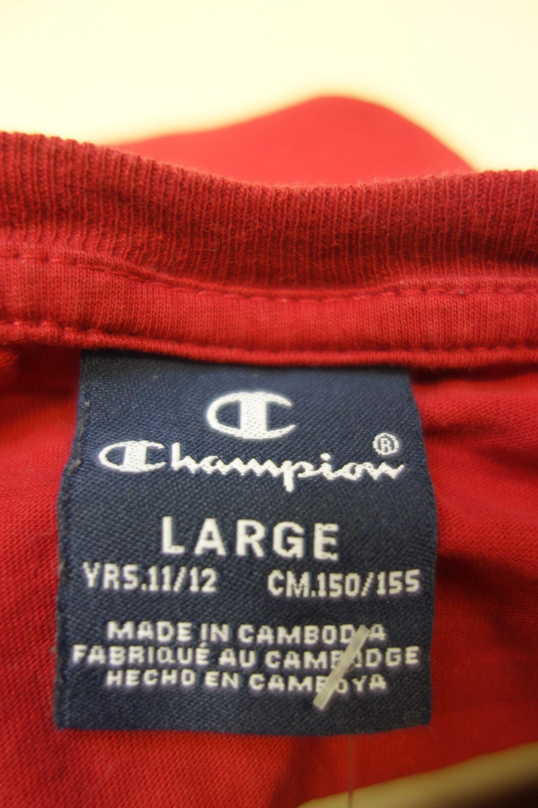EK2568 Kinder T-Shirt von Champion, rot, gr. 1524
