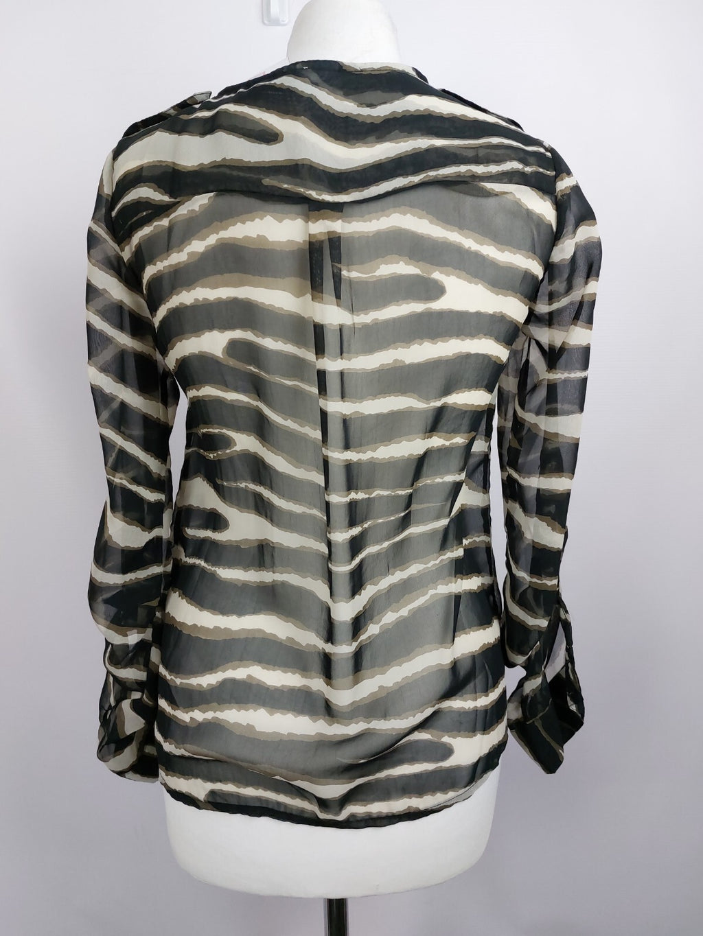 EK4637 Damen Bluse von Vero Moda, schwarz/beige, Gr. XS6
