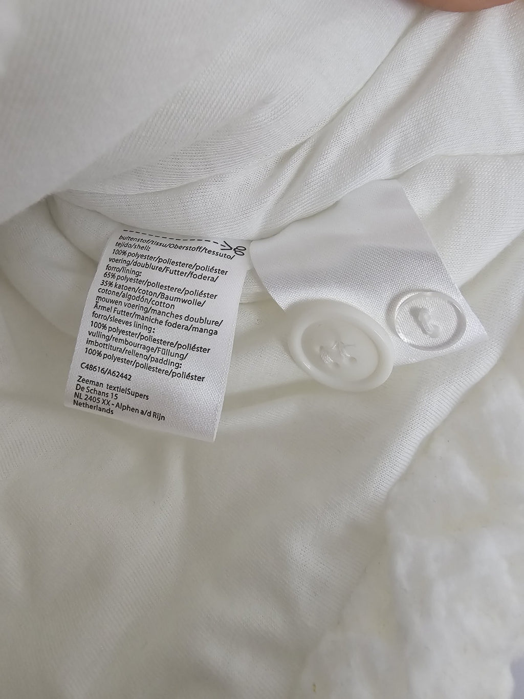 EK8906 Mädchen Jacke von Zeemann, Weiß, Gr. 563