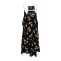 EK10101 Damen Bluse von Tally Weijl, schwarz mit Blumenmuster, Gr.XXS0