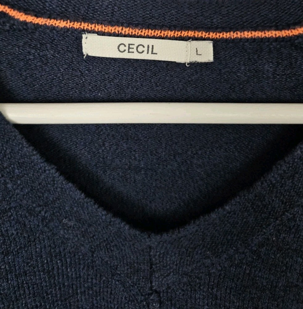 EK9144 Damen Pullover von Cecil, blau, Gr.L2