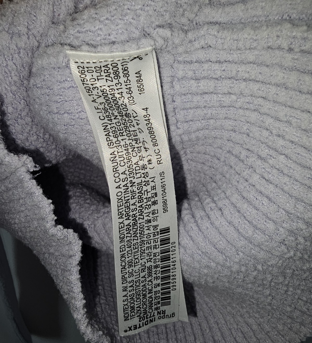EK7582 Damen Pullover von Zara, lila, Gr.S3