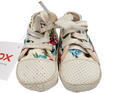 ES0047 Baby Schuhe von Converse, Allstar weiß mit Blumen0