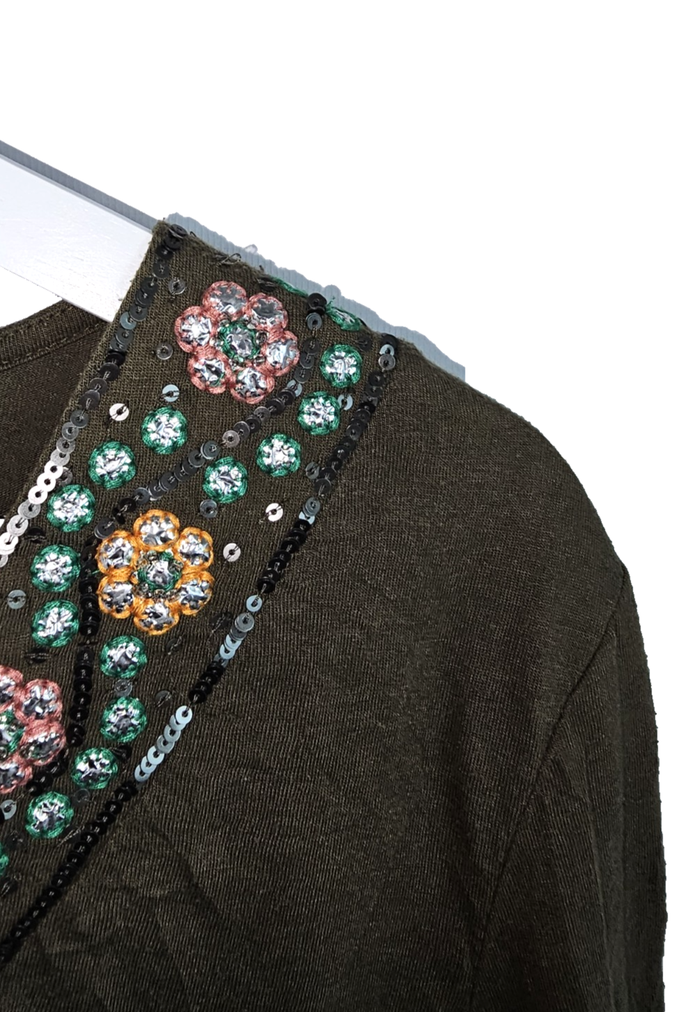 EK7799 Damen Langarmshirt von Next, grün, Gr.401