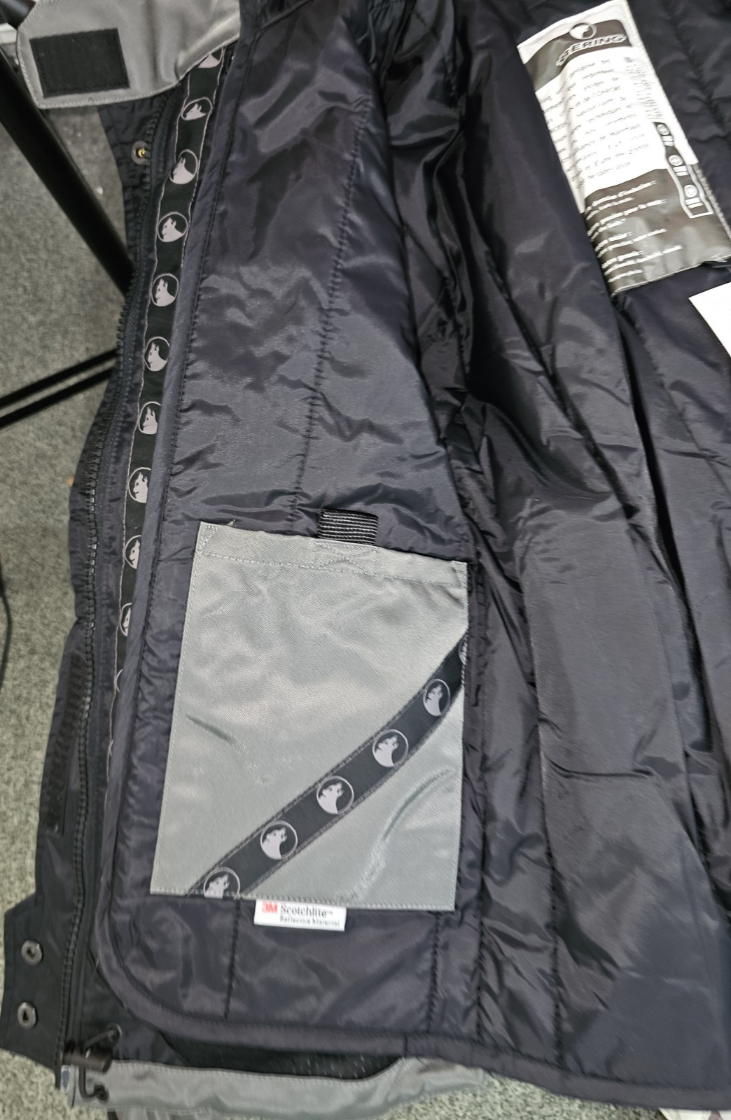 EK8031 Motorrad Prozektoren Anzug von Fastway, Schwarz,  Gr. 5618
