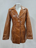 EK6339 Damen Lederjacke von Sevilla, braun, gr. XS0