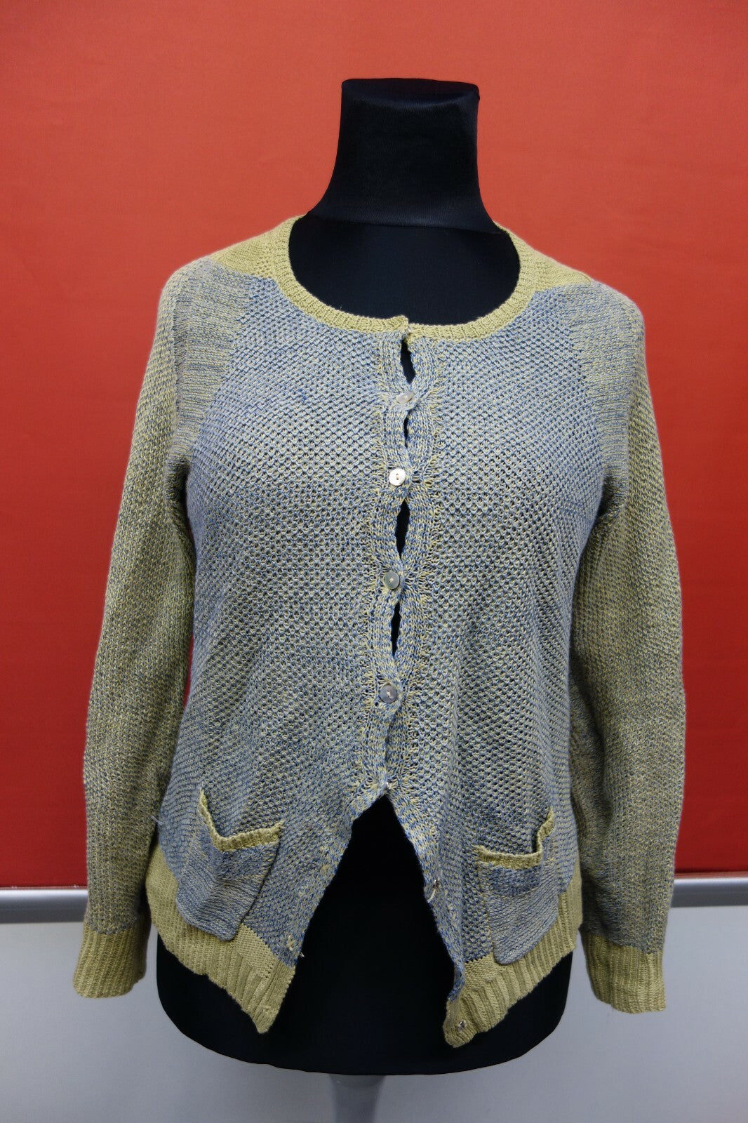 EK0039 Damen Strickjacke von Cotélac, grün, 40