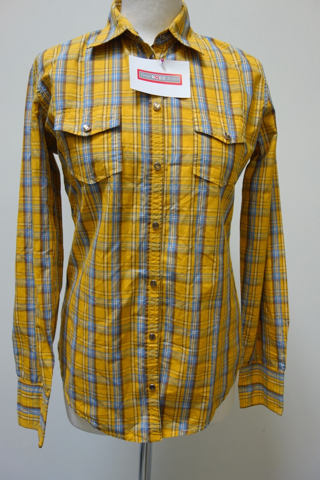 EK0232 Damen Bluse von Marc O Polo, gelb, kariert, Gr. 360